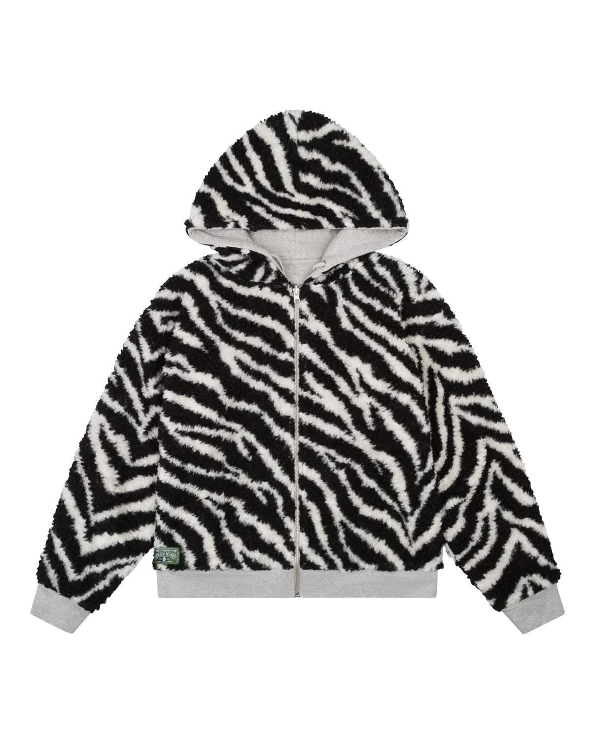 DT Zebra Shearling Lined Reversible Hoodie DT Zebra Shearling Lined Reversible Hoodie