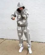 Denim Tears Cotton Wreath Sweatsuit Grey