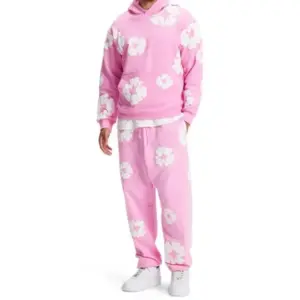 Denim Tears Cotton Wreath Sweatsuit Pink