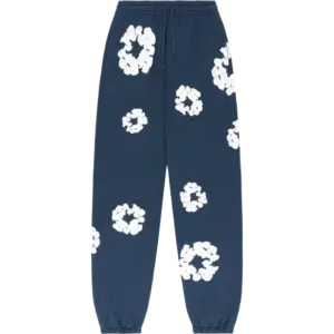 Denim Tears Navy Wreath Sweatpants
