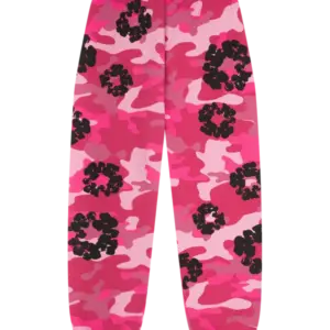 Denim Tears Pink Camo Wreath Sweatpants