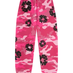 Denim Tears Pink Camo Wreath Sweatpants