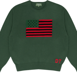 1619 Pan African Flag Sweater Green
