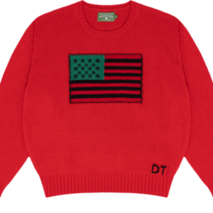 1619 Pan African Flag Sweater Red