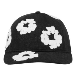 Denim Cotton Wreath Cap Black