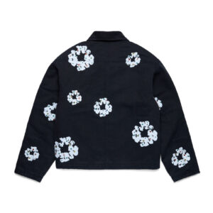 Cotton Wreath Canvas Work Jacket Black