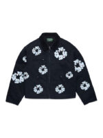 Cotton Wreath Canvas Work Jacket Black