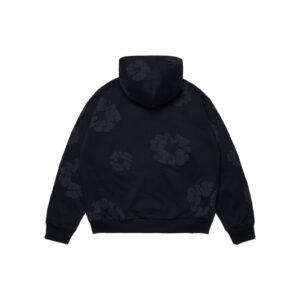 Mono Cotton Wreath Hoodie Black