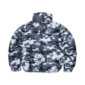 Cotton Wreath Puffer Jacket White Camo