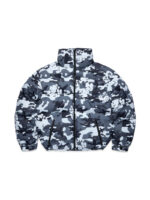 Cotton Wreath Puffer Jacket White Camo