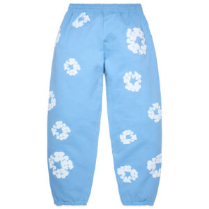 Cotton Wreath Sweatpants Light Blue
