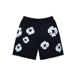 Cotton Wreath Sweatshorts Black