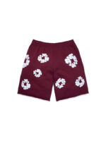 Cotton Wreath Sweat shorts Burgundy