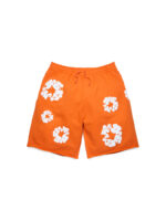 Cotton Wreath Sweat shorts Orange