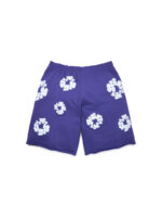 Cotton Wreath Sweat shorts Purple