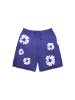 Cotton Wreath Sweat shorts Purple