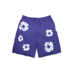 Cotton Wreath Sweat shorts Purple