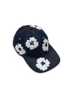 Denim Cotton Wreath Cap Washed Indigo
