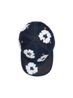 Denim Cotton Wreath Cap Washed Indigo