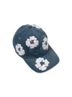Denim Cotton Wreath Cap Black