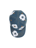 Denim Cotton Wreath Cap Light Wash