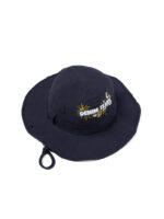 Cotton Floral Logo Bucket Hat Navy