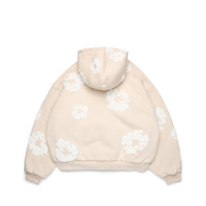 Cotton Wreath Cardigan Hoodie Oatmeal