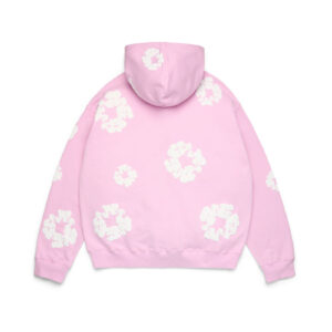 Cotton Wreath Hoodie Powder Pink
